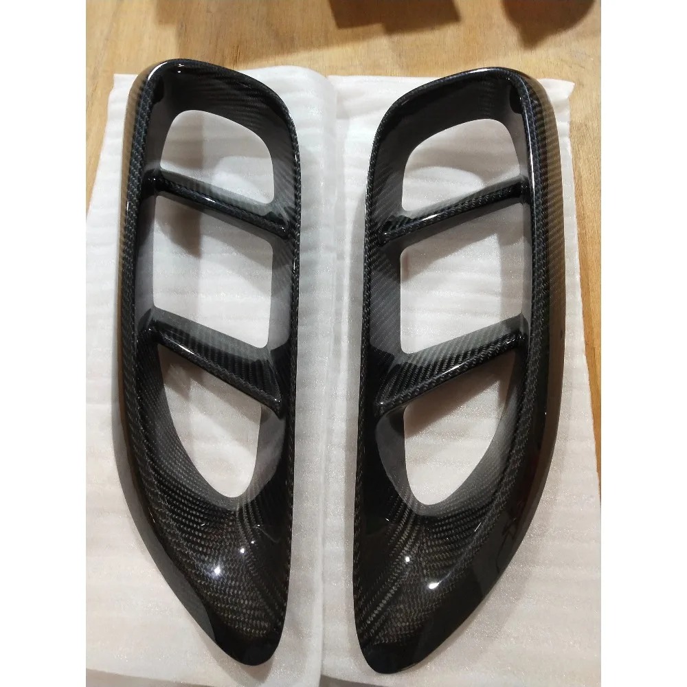 High Quality New Replacement Dry Carbon Fiber Side Rear Fender Vents for 718 982 Cayman & Boxster 2016-2019